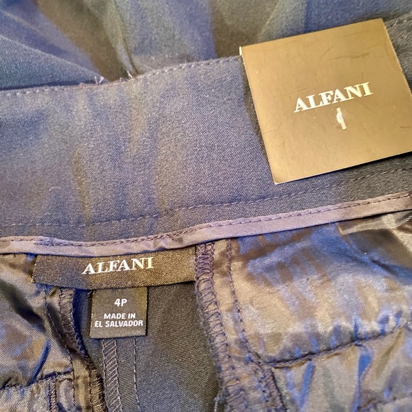✨Alfani Trouser Curvy Fit Navy Petite✨ NWT - Picture 4 of 12